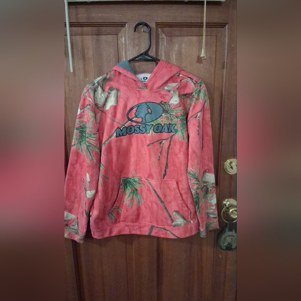Mossy Oak Red and Green Camouflage Hoodie